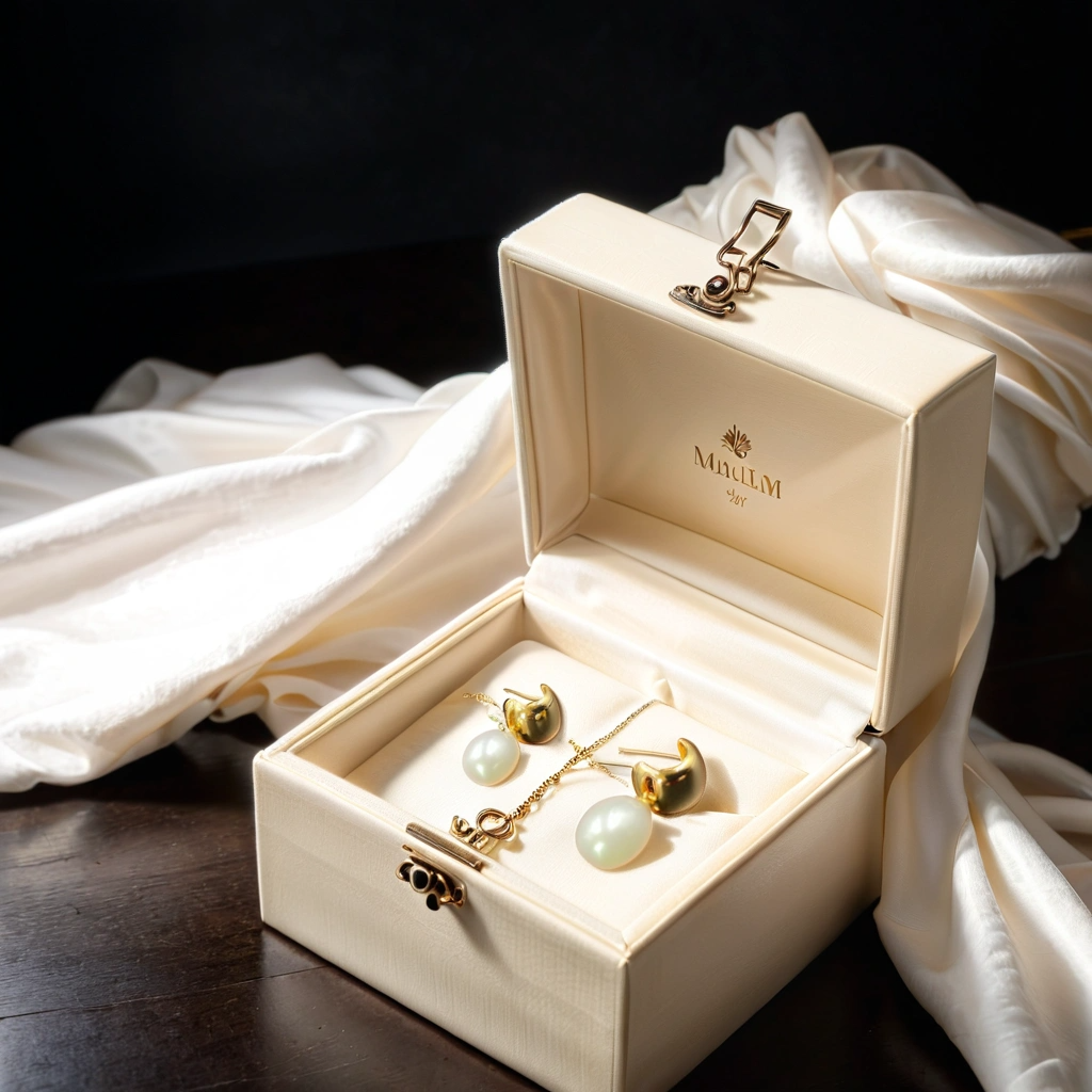 GL0010 - Pearl Collection - Stunning Pearl Earrings from Silver with Gold Hue