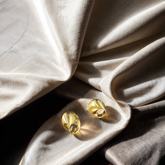GL0012 - Premium Silver Collection - Charming Bell-shaped Silver Earrings
